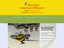 Tablet Screenshot of bzzybees.com